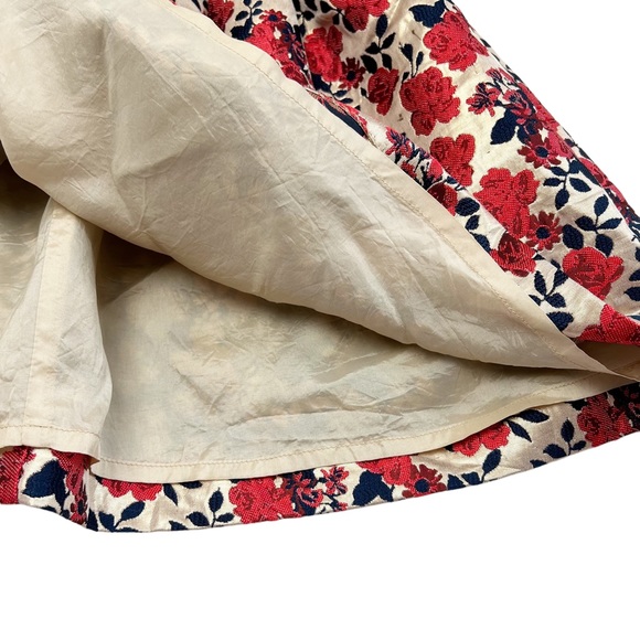 Rachel Riley Gold Damask/Red Rose Party Dress - Picture 5 of 5